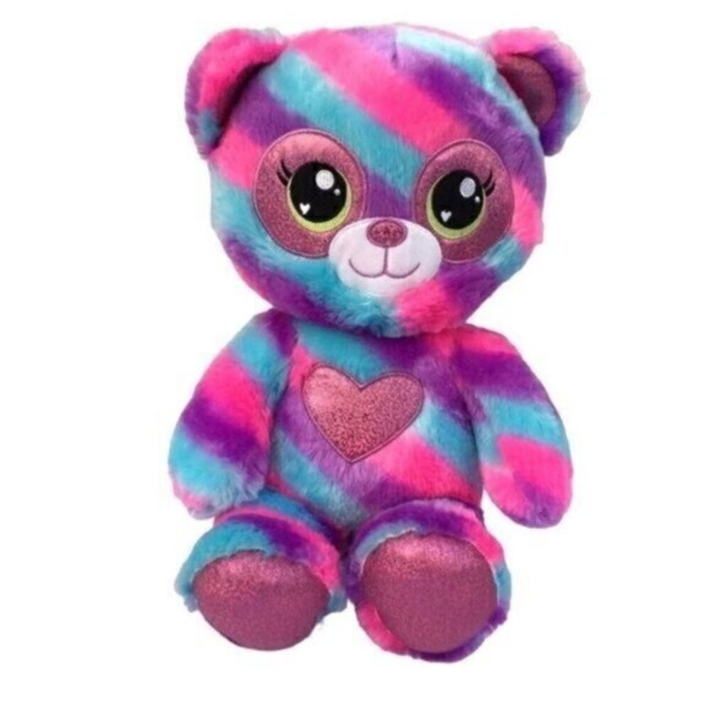 Build A Bear Heartables Safari Stripes Bear Plush